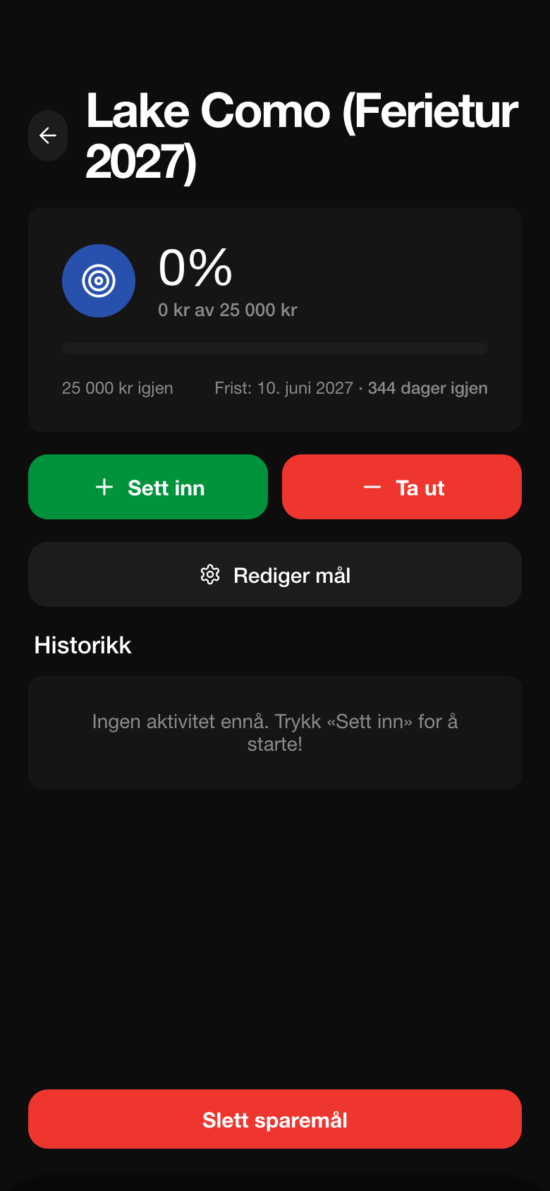 Sparemål i Mynt